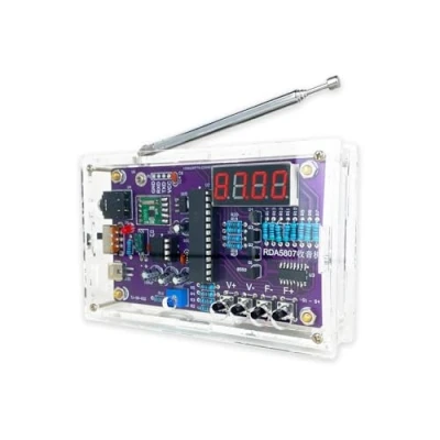 Abbildung von EIELE Lötübungsset Radio 87 108MHz FM Lötset DIY Elektronik Bausatz Digitales Lötpraxis Sets Lernen Sie Zu Löten Mit 3,5mm Kopfhörerbuchse Und HD Lautsprechern (Löten Erforderlich)