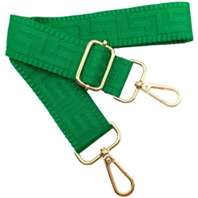 Abbildung von Verstellbarer Schultergurt für Taschen Smaragdgrün, Taschengurte zum Wechseln, Taschengurt Breit mit Karabiner Gold, 80 130 cm Tragegurt Tasche Damen Schulterriemen, Handtasche, 3.8cm, 1317