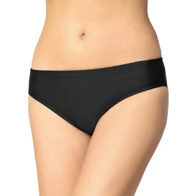 Abbildung von Bellivalini Damen Badeshorts Bikinihose Bademode Badehose Bikini Unterteil Schwimmshorts BLVLeila (Schwarz, L)