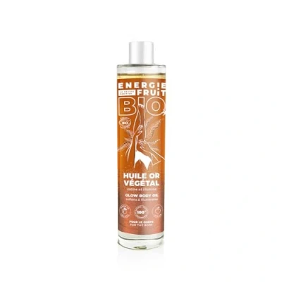 Abbildung von ENERGIE FRUIT Glitzeröl pflanzliches Gold Bio zertifiziert durch Ecocert, vegan, 100 ml