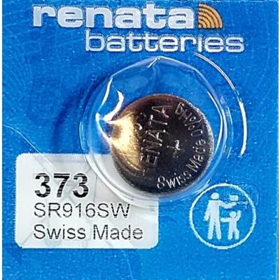 Abbildung von Renata Knopfzelle, Uhrbatterie, Silberoxid, 0 % Quecksilber, alle Größen, 1 Stück