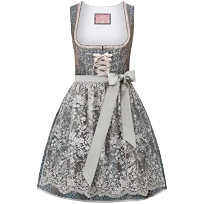 Abbildung von Stockerpoint Damen Dirndl Shanaya Kleid für besondere Anlässe, Petrol, 42