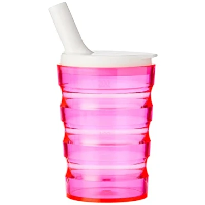 Abbildung von Performance Health Sure Grip 200 ml Non Spill Pink Cup with Small Lid Aperture