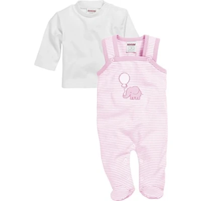 Abbildung von Schnizler Unisex Baby Strampler set Interlock Elefant 813021, 14 Rosa, 68