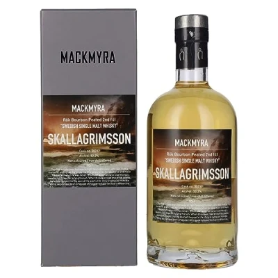 Abbildung von Mackmyra Whisky SKALLAGRIMSSON Rök Bourbon Peated Swedish Single Malt mit Geschenkverpackung (1 x 0.5 l)