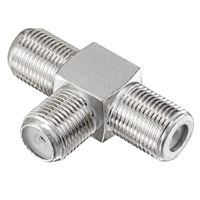 Abbildung von HB digital TV Splitter Sat BK Kabel Verteiler T Adapter 2 Fach Wege / 5 2400 MHz &amp; analog DVB S S2 FM UKW Kabelfernsehen C Antennen 3X F Buchse weiblich