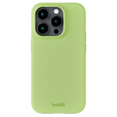 Abbildung von holdit Silicone Case iPhone 15 Pro Matcha