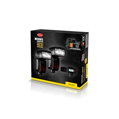 Abbildung von Hähnel MODUS 600RT MK II Pro Kit für Sony Drahtlose Konnektivität TTL, Manuell &amp; Multi Modi Schnellverschluss Blitzschuh Eingebauter 2.4GHz Funkempfänger sender