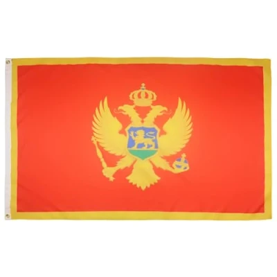 Abbildung von AZ FLAG Flagge Montenegro 150x90 cm Montenegrinische Fahne 100% Polyester mit Messing Ösen 110g