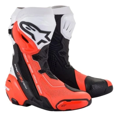 Abbildung von ALPINESTARS 2220121 124 45 Motorrad Rennstiefel schwarz, weiß, Rot