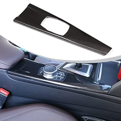 Abbildung von DIYUCAR Carbon Faser Stil ABS Multimedia Dekoration Panel Besatz für 3 Serie F30 F31 F33 F34 F36 20142018 links Hand Drive