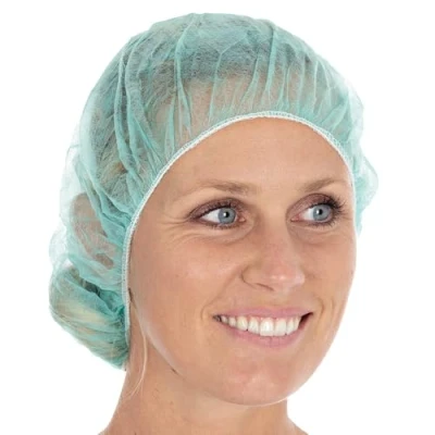 Abbildung von HYGONORM Bettina Baretthaube Light, Beutel, 1 Karton = 10 Packungen 1000 Stück, 53 cm, grün