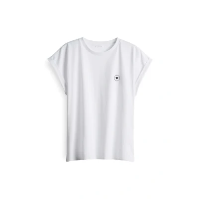 Abbildung von OPUS Kurzarm Sparis Tshirt print, Damen, Größe: 36, White