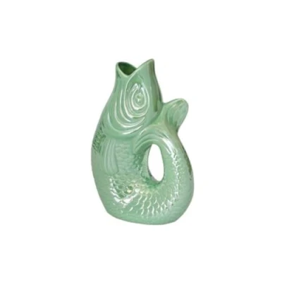 Abbildung von Giftcompany Monsieur Carafon Vase / Karaffe Fisch rainbow mint 1,2l