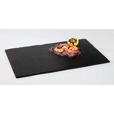 Abbildung von APS 973 GN 2/4 Naturschieferplatte, 53 x 16,2 cm, Materialstärke 6 9 mm, möbelschonende Füßchen