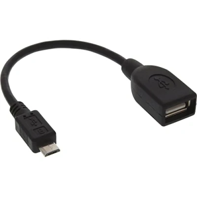 Abbildung von InLine 31606 Micro USB OTG Adapterkabel, B Stecker an A Buchse, 0,1m