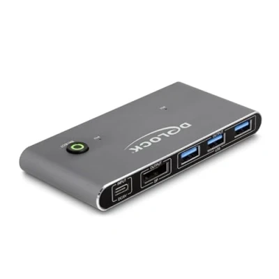 Abbildung von Delock DisplayPort KVM Switch 8K 30 Hz mit USB 5 Gbps
