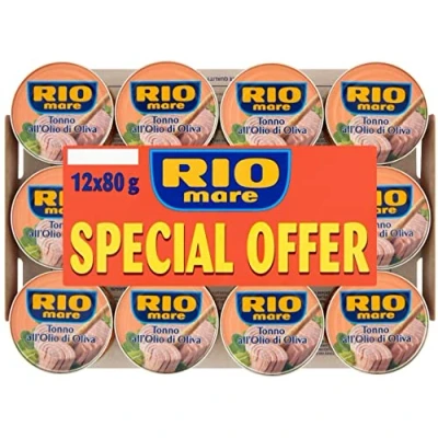 Abbildung von 12x80g Rio Mare Tonno olio di oliva, Thunfisch in Olivenöl