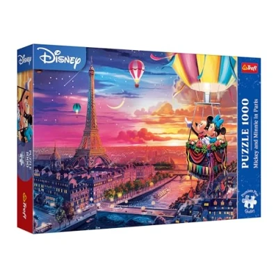Abbildung von Trefl Premium Plus Quality Disney Micky &amp; Minnie Puzzle in Paris 1000 Teile Serie Lieblingshelden Puzzles für Erwachsene und Kinder ab 14 Jahren