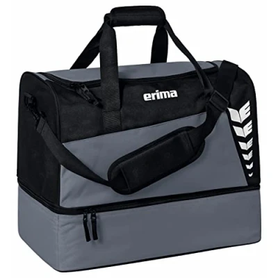 Abbildung von Erima Unisex Six Wings Sporttasche mit Bodenfach, Slate Grey/schwarz, S