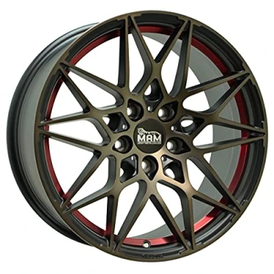 Abbildung von MAM 5 loch 18Zoll 112mm Alufelge B2 BRONZE RED INSIDE MAMB28018511245BRI Felge