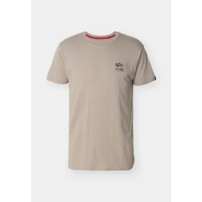 Abbildung von Alpha Industries CAMO LOGO Tshirt print, Herren, Größe: XXL, Vintage sand