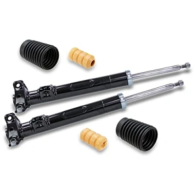 Abbildung von ATEC GERMANY 2x Gasdruck Stoßdämpfer Vorne Federbein inkl Staubschutzsatz Staubschutzkappen, Kompatibel mit MERCEDES BENZ 124 (C124) (W124) (S124) 190 (W201), E Klasse (W124)(C124)