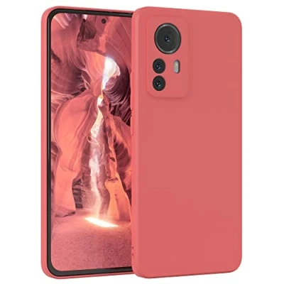 Abbildung von EAZY Case Silikonhülle für Xiaomi 12 Pro Hülle Silikon Rot weich stoßfeste Handyhülle Schutzhülle mit Kameraschutz Dünn Premium Schutz Cover TPU Phone Bumper in Hellrot
