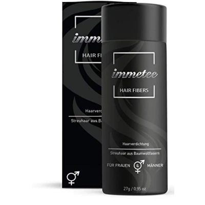 Abbildung von immetee Streuhaar Schütthaare Haarpulver zur Haarverdichtung. Volles Haar in Sekunden 27g (braun)