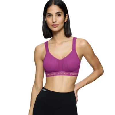 Abbildung von Triaction by Triumph Energy LITE N Exextreme Support Sportbh mit starker Stützkraft, Damen, Größe: 90B, Grape