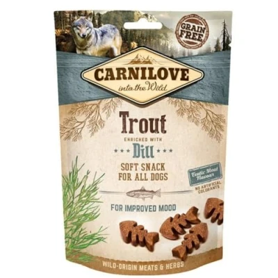 Abbildung von Carnilove Przysmak Dog Snack Fresh Soft Trout+Dill 200g