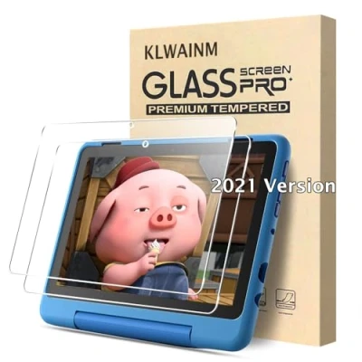 Abbildung von KLWAINM [2 Stück 10 Kids Pro Tablet 2021(Nicht Geeignet 2023 Modell) Schutzfolie Screen Protector Displayschutz 2.5D 9H HD Härte Anti Kratzen Bläschenfrei Hartglas Schutzglas Glas Folie