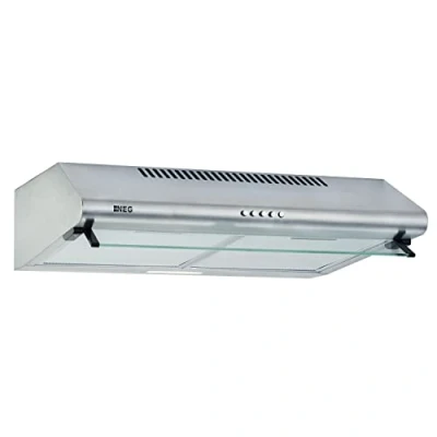 Abbildung von NEG Dunstabzugshaube NEG15 ATRS (silber) Edelstahl Unterbau Haube (Abluft/Umluft) und LED Beleuchtung (60cm) Unterschrank oder Wandanschluss