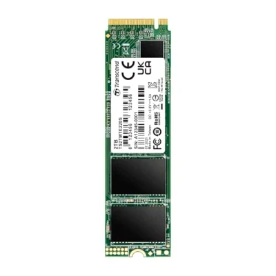 Abbildung von Transcend TS2TMTE220S 2TB M.2 Ultra Highspeed SSD für High End Anwendungen (Gaming, digitale Audio und Videoproduktionen etc.), schnelle Übertragung bis zu 3.500/2.700 MB/s, PCIe™ Gen3 x4, 2280