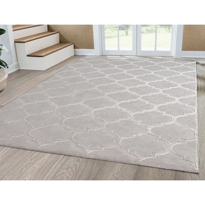 Abbildung von the carpet Teppich Knight, rechteckig, Höhe: 12 mm, moderner Wohnzimmer elegant glänzender Flor