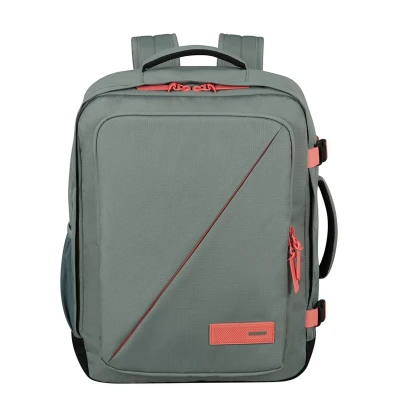 Abbildung von American Tourister Take2Cabin Ryanair/Wizz Air/Vueling Kabinentasche 40 x 30 20 cm, 26.5 L, 0.60 kg, Handgepäck, Flugzeug Rucksack MS, Grau/Rosa (Sage/Coral)