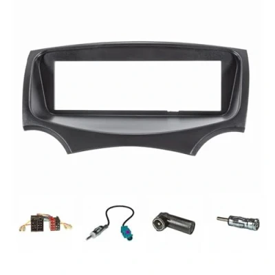 Abbildung von tomzz Audio Radioblende Set passt für Ford KA RU8 Bj.2009 2017 schwarz mit Radioad Autoradio