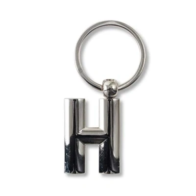Abbildung von IF Metal Letter Keyring Personalised Alphabet Letters Silver H Schlüsselanhänger 7 Centimeters Silber (Silver)