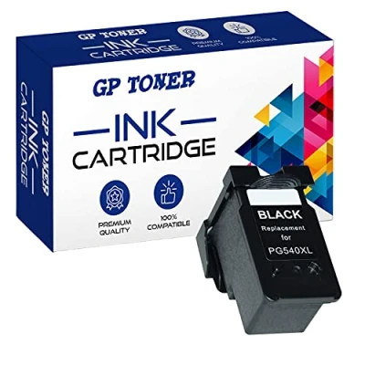 Abbildung von GP TONER Druckerpatronen für Canon PG 540 Pixma TS5150, TS5151, MG3650s MG3650, MG4250 MG3600, MG3550 MG3500, MG3200 MG3150 MG3250, MX535 MX395, MX475 Schwarz