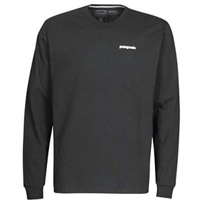 Abbildung von Patagonia LOGO Responsibili TEE Langarmshirt, Herren, Größe: Medium, White