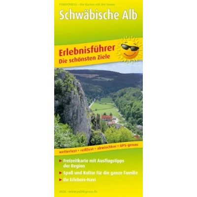 Abbildung von Schwäbische Alb: Erlebnisführer mit Informationen zu Freizeiteinrichtungen auf der Kartenrückseite, wetterfest, reißfest, GPS genau. 1:170000 (Erlebnisführer: EF)