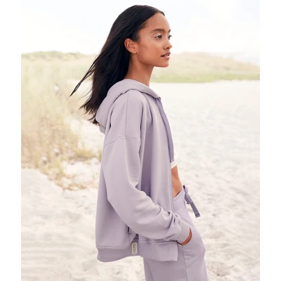Abbildung von LASCANA Sweatjacke &quot; Loungejacke&quot;, aus organischer Baumwolle, Loungewear