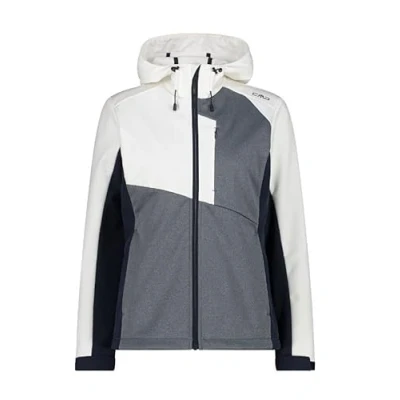 Abbildung von CMP Damenjacke mit fester Kapuze aus Softshell Melange Jacket für Damen