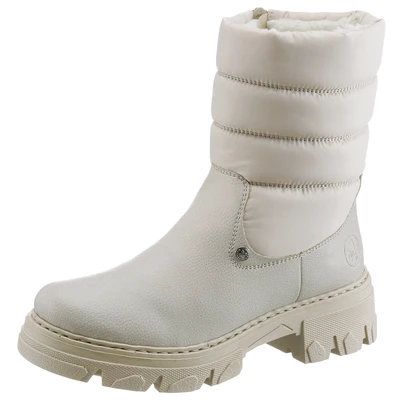 Abbildung von Rieker Snowboot/Winterstiefel, Damen, Größe: 36, Beige Schuhe