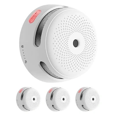 Abbildung von X Sense Smart Rauchmelder XS01 M, WLAN Rauchmelder, kompatibel mit FS31/FS61/FS121, SBS50 Basisstation und Home Security App, 85 dB Warnsignal, vernetzter Mini Rauch Feuermelder, 3 Stück