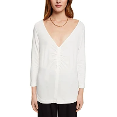 Abbildung von ESPRIT Damen 082EO1K307 T Shirt, 110/OFF White, XL