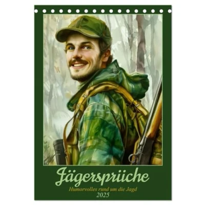 Abbildung von Jägersprüche (Tischkalender 2025 DIN A5 hoch), CALVENDO Monatskalender