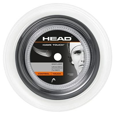 Abbildung von HEAD Unisex Erwachsene Hawk Touch (200m Reel) Tennis Saite, anthrazit, 17