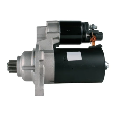 Abbildung von HELLA 8EA 012 528 101 Anlasser 12 1,1 10 VOLKSWAGEN: Caddy 3 Kombi, Touran I, Passat B6 Variant, AUDI: A3 Schrägheck, Sportback, Cabrio
