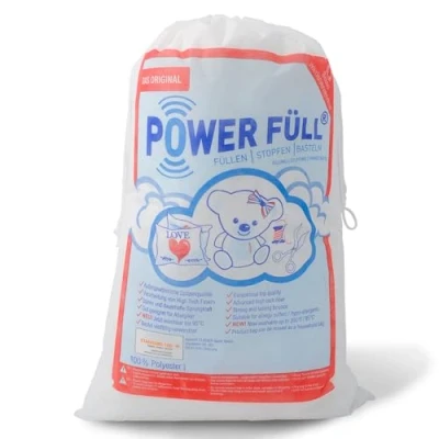 Abbildung von POWER FÜLL Füllwatte 1,5 kg Bastelwatte &amp; Kissenfüllung 1.500gr Stopfmaterial Waschbare